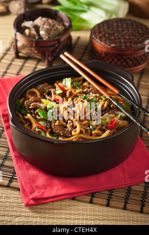 Shanghai beef noodles Chinese food Stock Photo