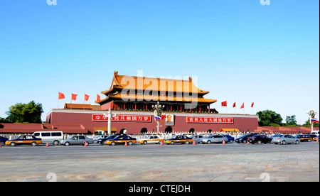 Tiananmen tower in a sunny day Stock Photo