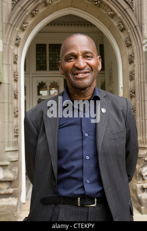 Hector Pinkney MBE who has served the local community in Handsworth for most of his life. Stock Photo