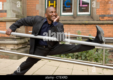 Hector Pinkney MBE who has served the local community in Handsworth for most of his life. Stock Photo