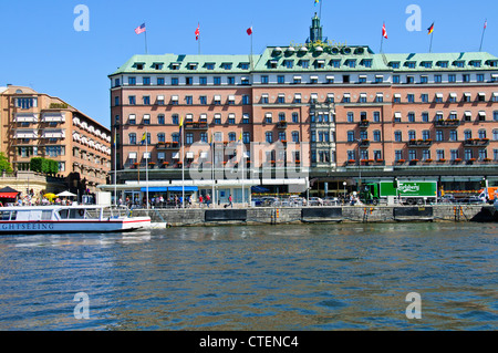 Grand Hotel,The hotel is the only Swedish member of Leading Hotels of the World,Owned by the Wealthy Swedish Wallenberg Family. Stock Photo