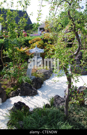 Kawaguchi City Japanese garden at Floriade 2012, world horticultural expo Venlo Netherlands Stock Photo