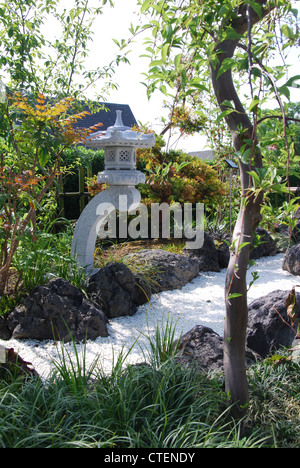Kawaguchi City Japanese garden at Floriade 2012, world horticultural expo Venlo Netherlands Stock Photo