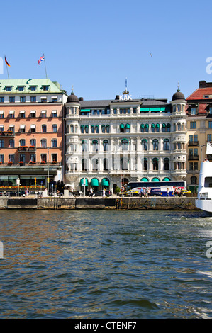 Grand Hotel,The hotel is the only Swedish member of Leading Hotels of the World,Owned by the Wealthy Swedish Wallenberg Family. Stock Photo