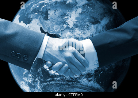 Business men shaking hands Stock Photo