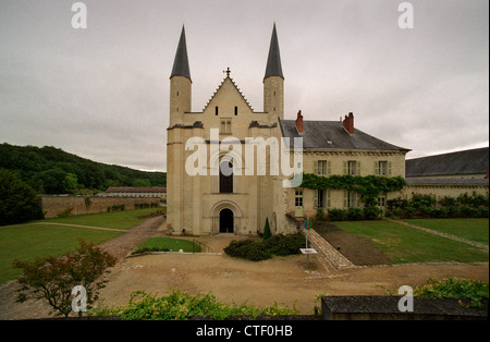 Fontevraud Abbey, Loire, France. July 2012 Contains tombs of 15 members of the Plantagenet family including: Henry II of England Stock Photo