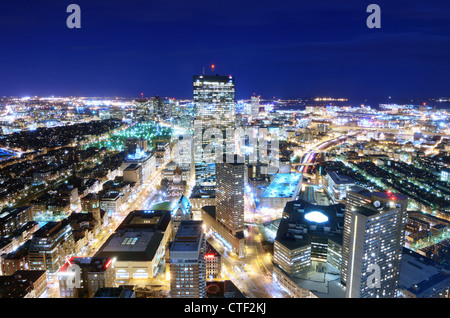 Aerial view of downtown Boston, Massachusetts, USA. Stock Photo