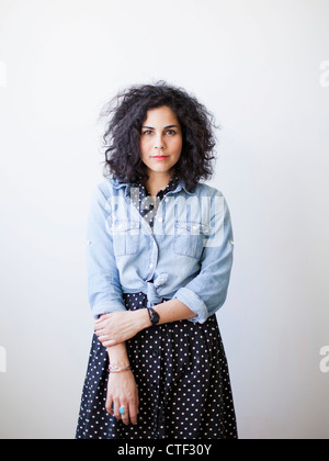 Portrait of beautiful young woman Stock Photo