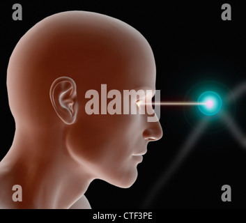 Conceptual image of human brain Stock Photo