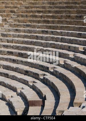 Ancient Curium amphitheater seating Stock Photo