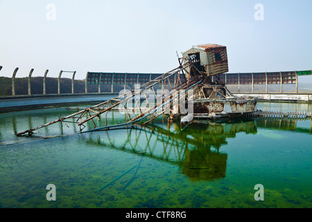 The derelict Steetley Magnesite works in Hartlepool, County Durham. Stock Photo