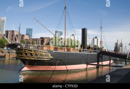 Historic boats and ships in the Haven museum, Leuvehaven, Rotterdam, Netherlands Stock Photo