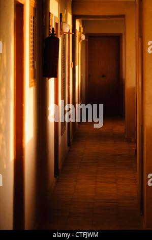 Corridor in an apartment block Stock Photo