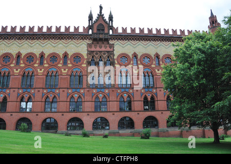 The Templeton business centre, former carpet factory and designed by William Leiper, a bizarre building in Glasgow, Scotland, UK, Europe Stock Photo