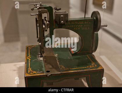 Singer sewing machine patent model, 1854 Stock Photo