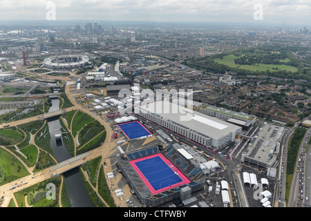 Aerial photograph of the London 2012 Olympic Park