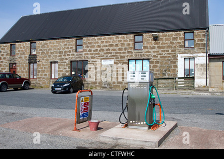 Skibhoul Stores on Unst Stock Photo