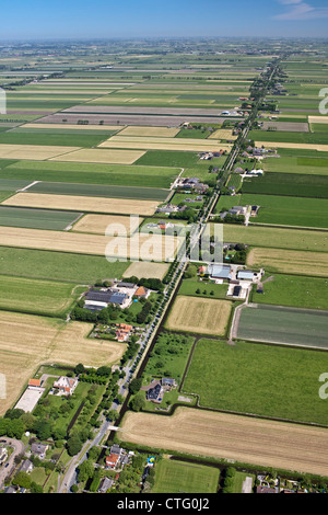 The Netherlands, Midden Beemster, Aerial Beemster Polder. UNESCO World heritage Site. Stock Photo