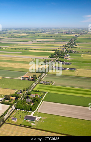 The Netherlands, Midden Beemster, Aerial Beemster Polder. UNESCO World heritage Site. Stock Photo