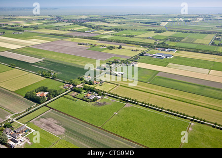 The Netherlands, Midden Beemster, Aerial Beemster Polder. UNESCO World heritage Site. Stock Photo