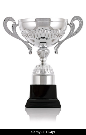 Silver trophy Stock Photo