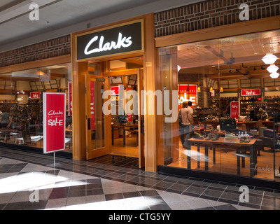 clarks store front Stock Photo