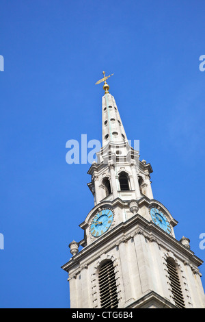 Steeple of St Martin in the Fields, London, England, UK, United Kingdom, British Isles, GB, Great Britain, Europe Stock Photo