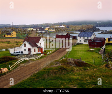 Twillingate and Fishing Villages and Lighthouses on in Eastern Canada, Newfoundland;East Coast;Canada;North America Stock Photo