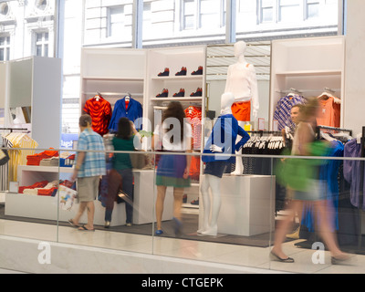 Joe Fresh Clothing Store Interior, NYC Stock Photo