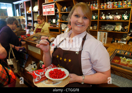 Stuart Florida,Cracker Barrel,restaurant restaurants food dining eating out cafe cafes bistro,Old Country Store,free sample samples,product,candy adul Stock Photo