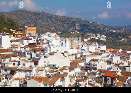 white village of Monda Malaga Andalusia Spain pueblo blanco de monda ...