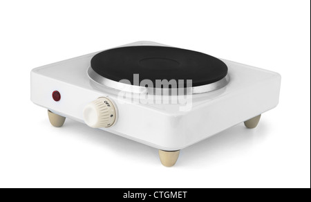 Stove Electric Isolated On A White Background Stock Photo