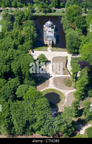Netherlands, 's-Graveland, rural estate called Trompenburgh or Trompenburg. Aerial. Stock Photo