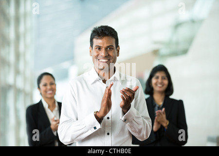 Happy Indian business team. Stock Photo