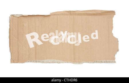 High res cardboard elements Stock Photo