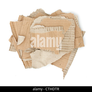 High res cardboard elements Stock Photo