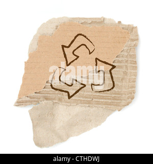 High res cardboard elements Stock Photo