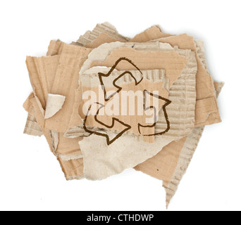 High res cardboard elements Stock Photo