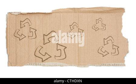 High res cardboard elements Stock Photo