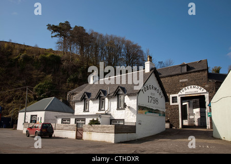 Tobermory Single Malt Scotch whisky distillery on the Isle of Mull in Scotland Stock Photo