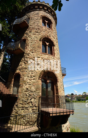 Tower of thieves at Bad Saeckingen, Baden. Stock Photo