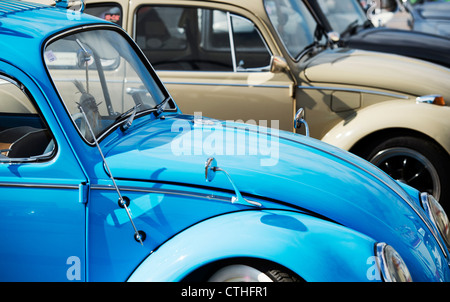 VW Beetle cars. Front end Stock Photo