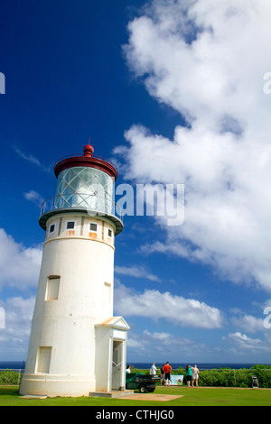 Kilauea Lighthouse located on Kilauea Point on the island of Kauai, Hawaii, USA. Stock Photo