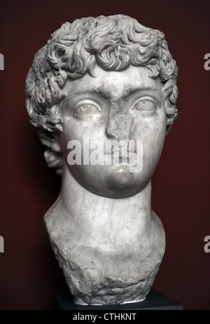 Caracalla (188- 217). Roman emperor from 198 to 217. Bust. Child portrait. Marble. C. 203-204 A.D. From Rome. Stock Photo