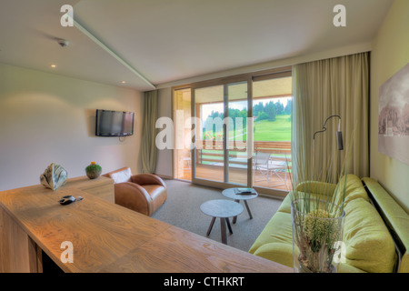 Beautiful living room in Kaufmann hotel, Bavaria