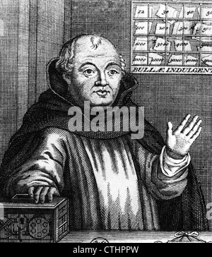 JOHANN TETZEL (1465-1519) German Dominican preacher responsible for the sale of indulgences in Germany Stock Photo
