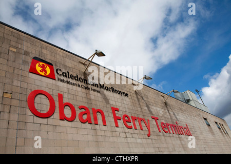 Caledonian MacBrayne CalMac ferry terminal building at Oban in Scotland Stock Photo