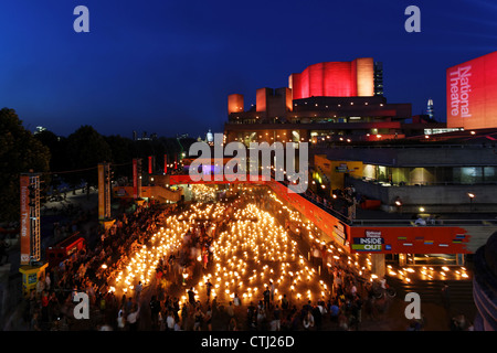 The Fire Garden at The National Theatre London Stock Photo