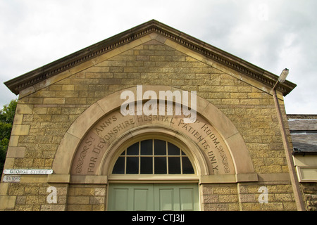 Entrance to St Ann's Well Pump Room, Buxton, Derbyshire, England, UK Stock Photo