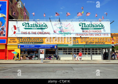 Nathan's Sign Stock Photo